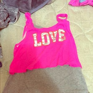 Love pink tank top|cute girly 14/16 ❤️